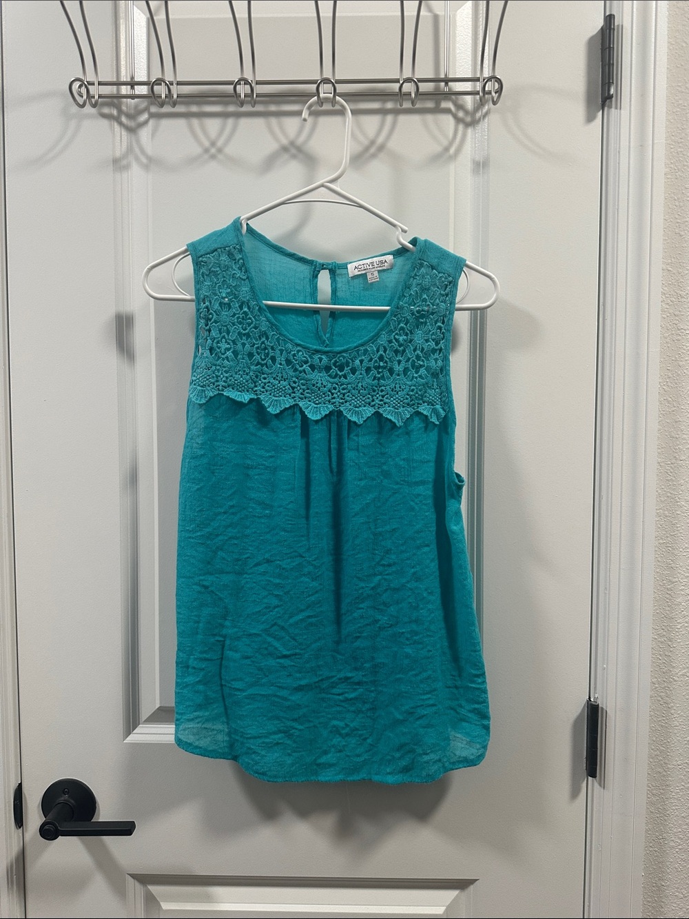 Active USA Teal Sleeveless Camisole